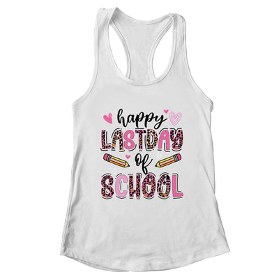 Happy Last Day Of School Leopard Teacher End Of School Year Shirt & Tank Top | teecentury