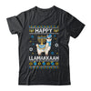 Happy Llamakkah Llama Alpaca Hanukkah Ugly Chanukah Christmas Shirt & Sweatshirt | teecentury
