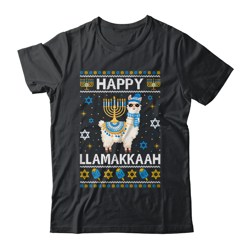 Happy Llamakkah Llama Alpaca Hanukkah Ugly Chanukah Christmas Shirt & Sweatshirt | teecentury