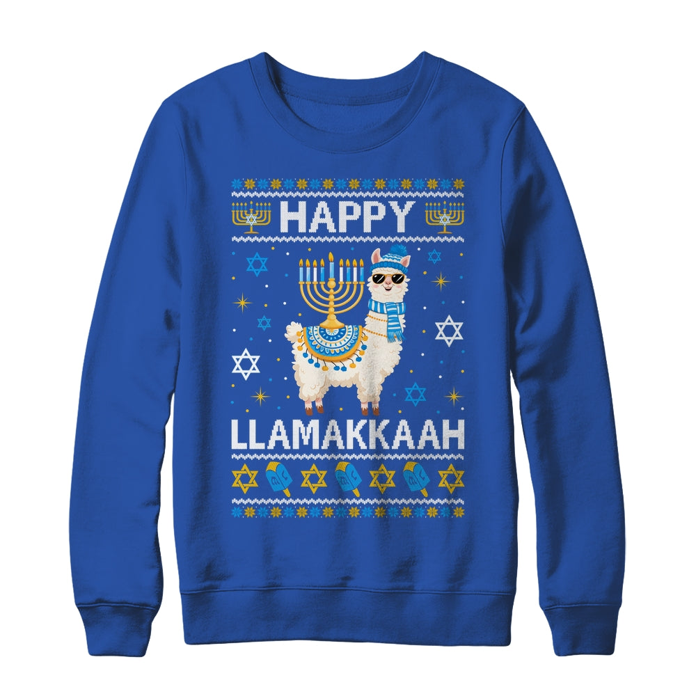 Happy Llamakkah Llama Alpaca Hanukkah Ugly Chanukah Christmas Shirt & Sweatshirt | teecentury