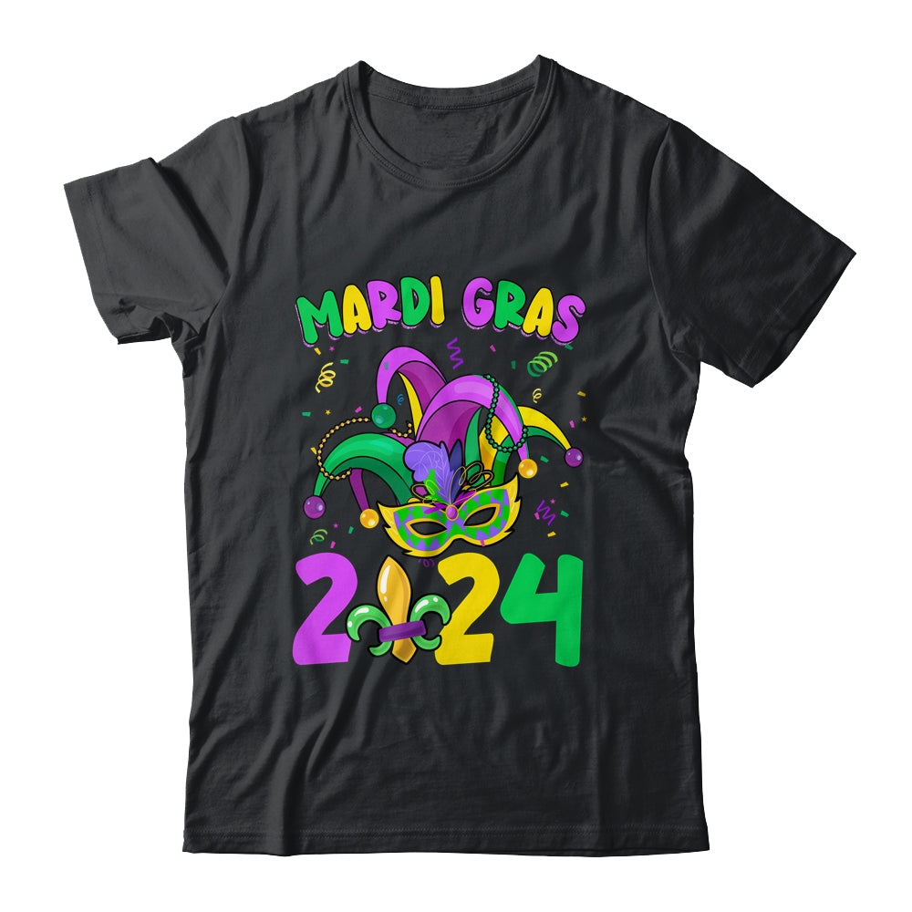 Happy Mardi Gras 2024 Jester Outfit For Girl Boy Men Women Shirt & Hoodie | teecentury
