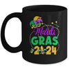 Happy Mardi Gras 2024 Jester Outfit Girl Boy Men Women Mug | teecentury