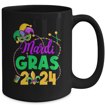 Happy Mardi Gras 2024 Jester Outfit Girl Boy Men Women Mug | teecentury