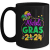 Happy Mardi Gras 2024 Jester Outfit Girl Boy Men Women Mug | teecentury