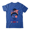 Happy Memorial Day 4th Of July Messy Bun American Flag Shirt & Tank Top | teecentury
