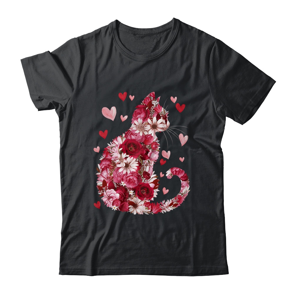 Happy Meowentine's Day Funny Girls Cat Valentines Day Women Shirt & Tank Top | teecentury
