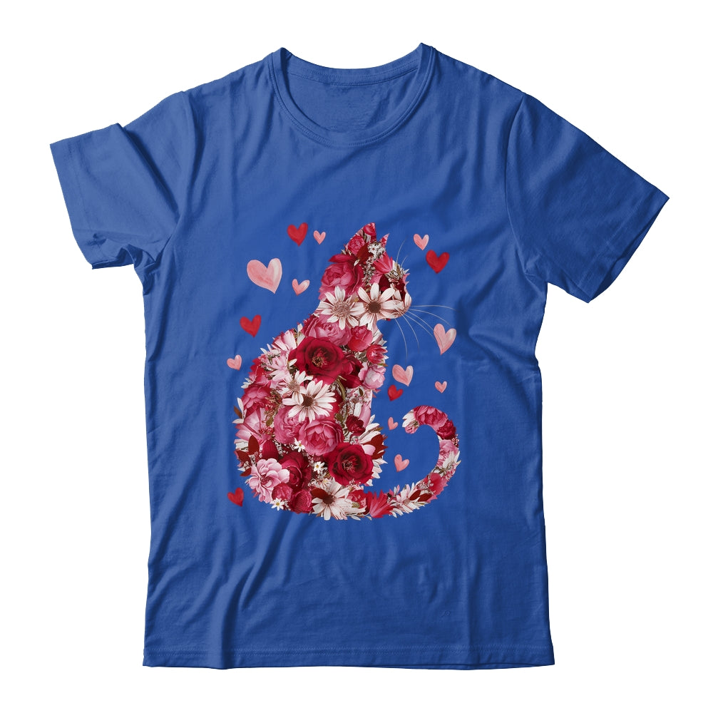 Happy Meowentine's Day Funny Girls Cat Valentines Day Women Shirt & Tank Top | teecentury
