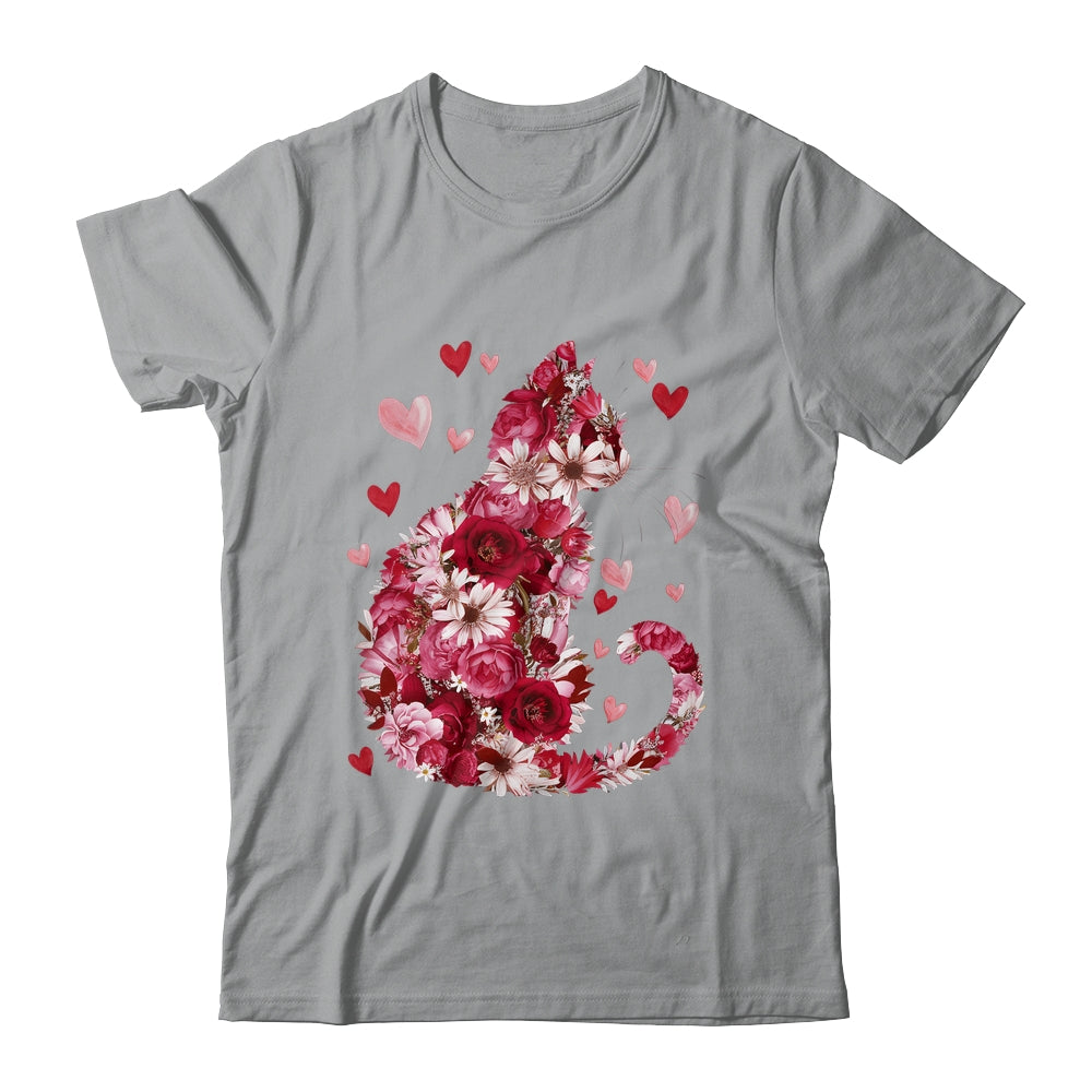 Happy Meowentine's Day Funny Girls Cat Valentines Day Women Shirt & Tank Top | teecentury