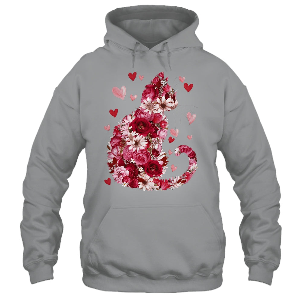 Happy Meowentine's Day Funny Girls Cat Valentines Day Women Shirt & Tank Top | teecentury