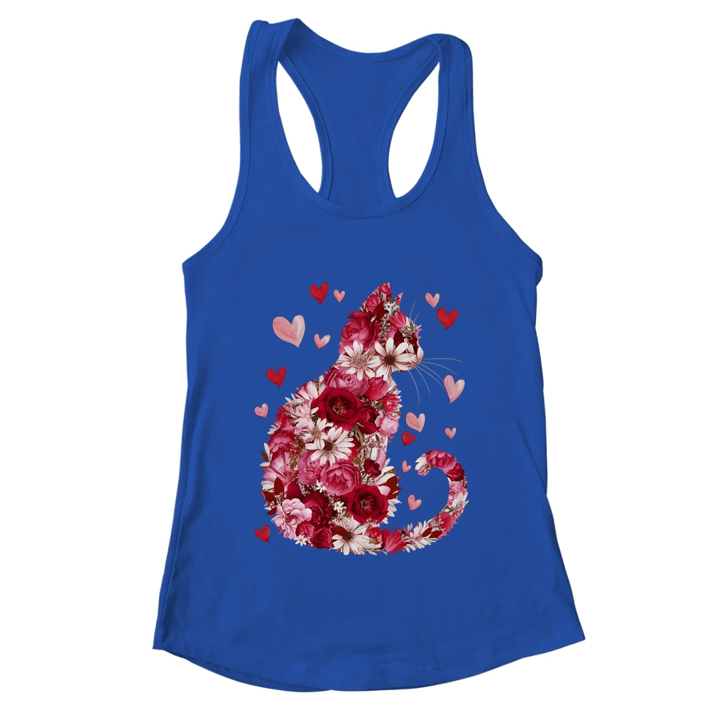 Happy Meowentine's Day Funny Girls Cat Valentines Day Women Shirt & Tank Top | teecentury