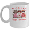 Happy Meowentine's Day Funny Girls Cat Valentines Women Mug | teecentury