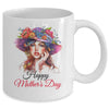 Happy Mother's Day Cute Floral Mom Mommy Grandma Womens Mug | teecentury