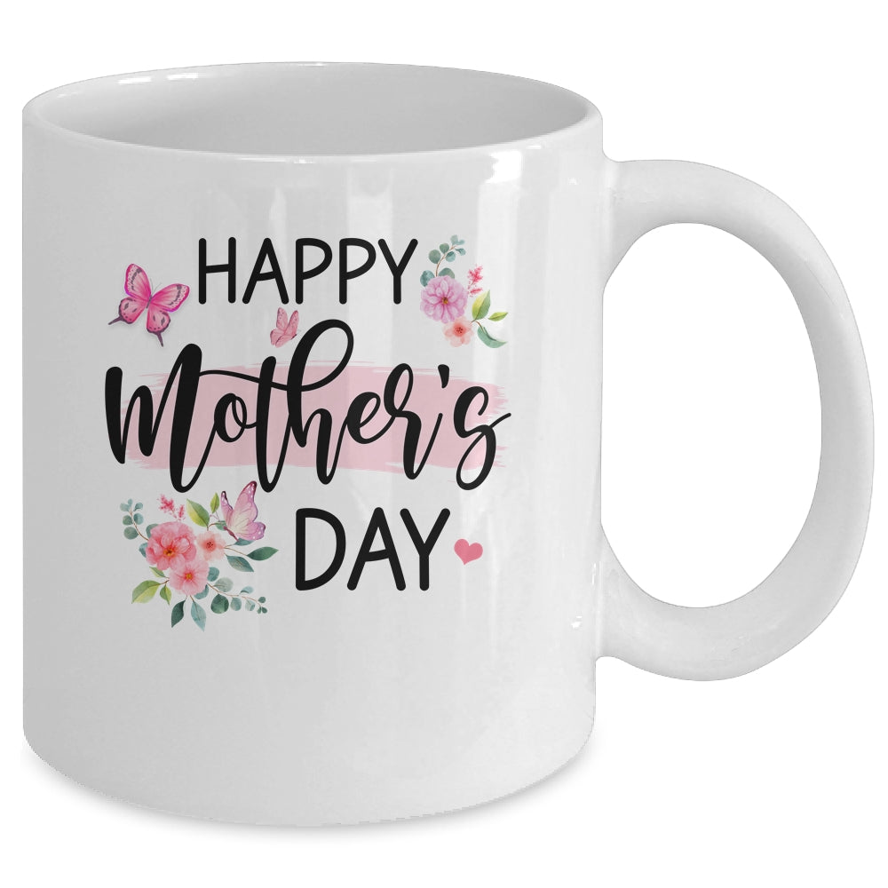 Happy Mother's Day Funny Cute Floral Flower For Mom Grandma Mug | teecentury