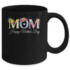 Happy Mother's Day With Floral Mom Design Women Mama Mug | teecentury