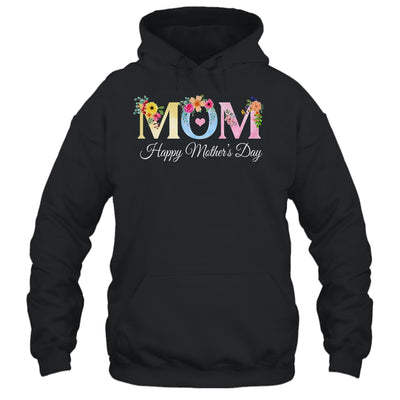 Happy Mother's Day With Floral Mom Design Women Mama Shirt & Tank Top | teecentury