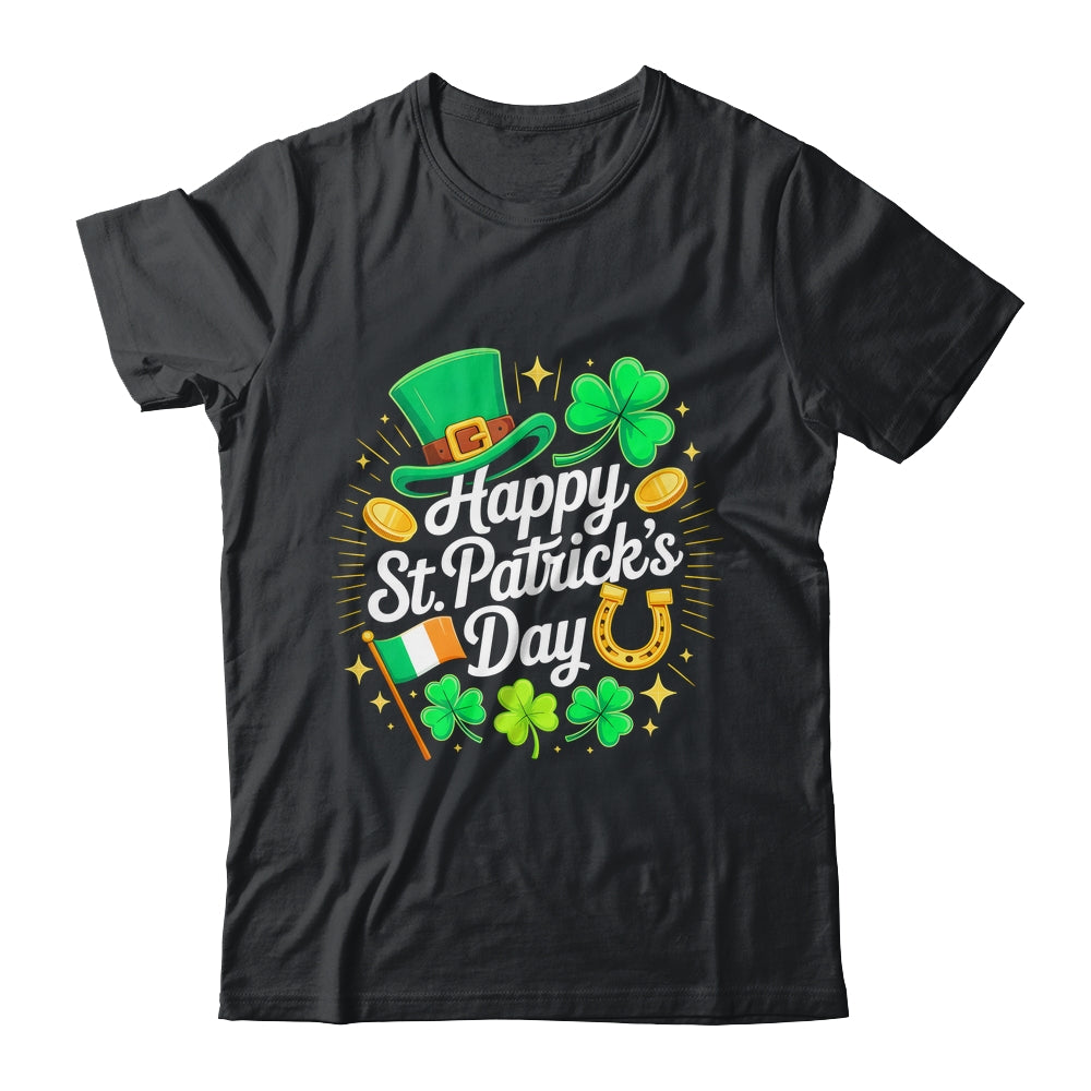 Happy St Patricks Day Shamrock Irish Men Women Kids Shirt & Hoodie | teecentury