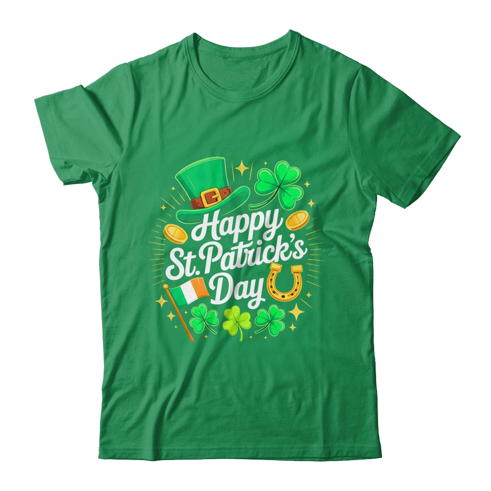 Happy St Patricks Day Shamrock Irish Men Women Kids Shirt & Hoodie | teecentury