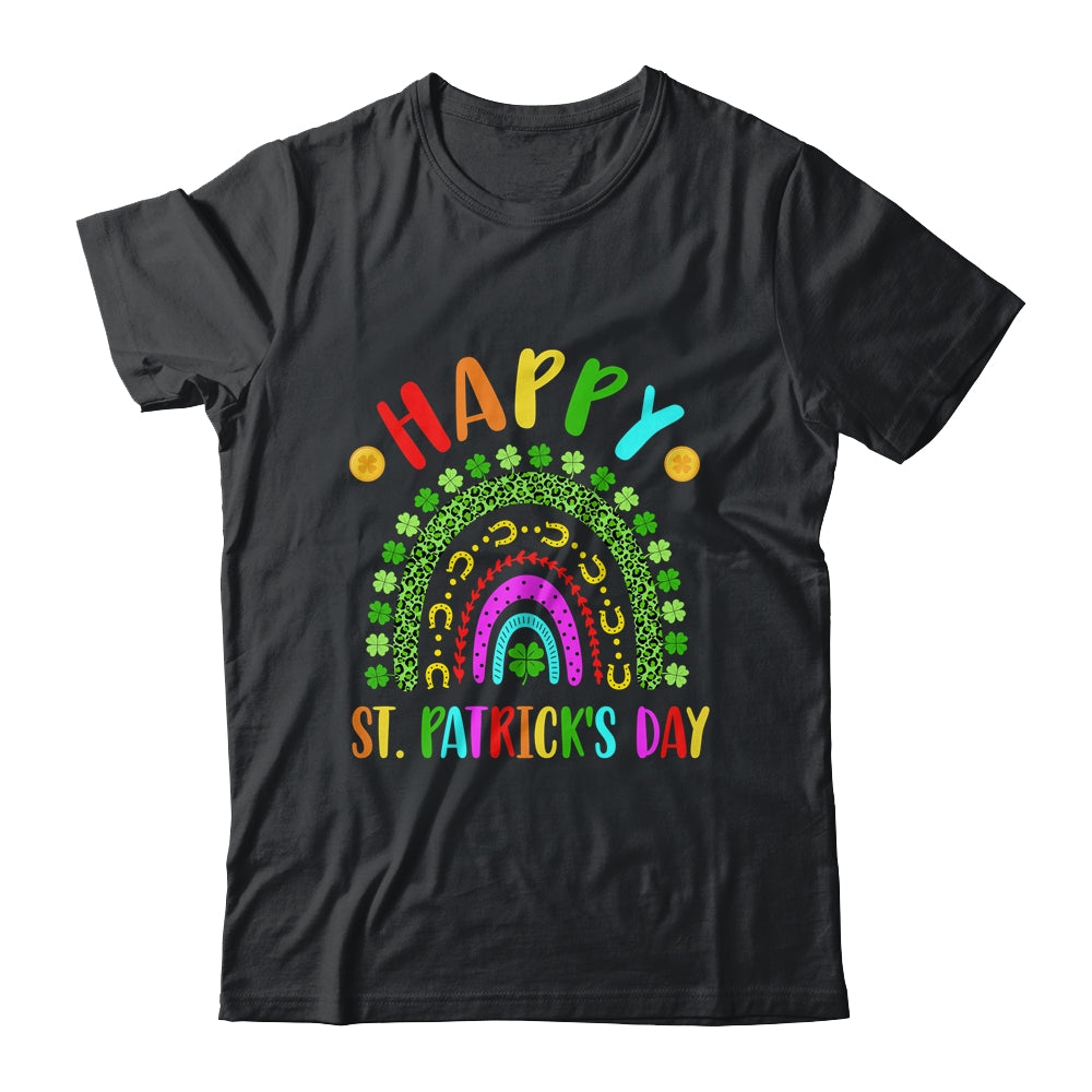 Happy St Saint Patrick's Day Rainbow Colorful Girls Kids Shirt & Tank Top | teecentury