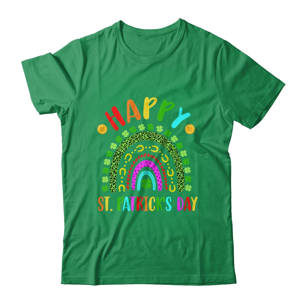 Happy St Saint Patrick's Day Rainbow Colorful Girls Kids Shirt & Tank Top | teecentury