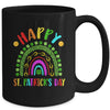 Happy St Saint Patrick's Day Rainbow Colorful Girls Kids Mug | teecentury