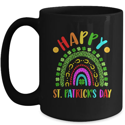 Happy St Saint Patrick's Day Rainbow Colorful Girls Kids Mug | teecentury
