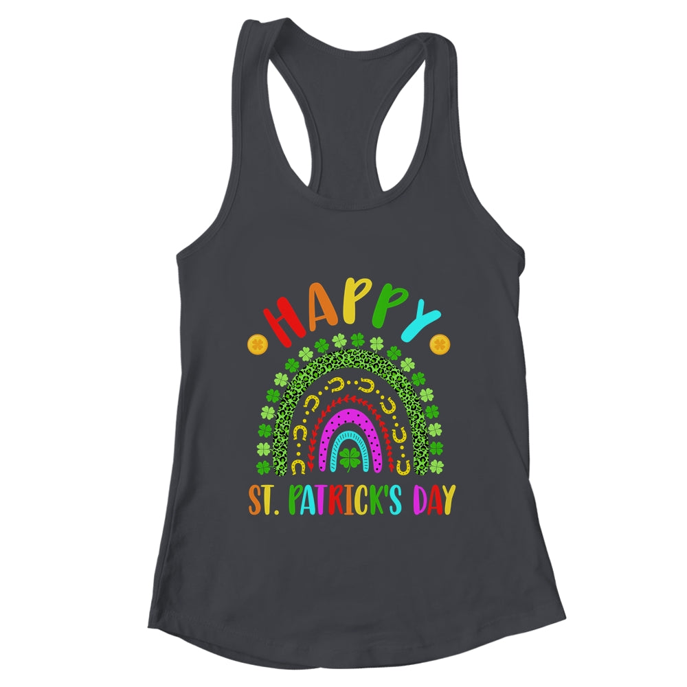 Happy St Saint Patrick's Day Rainbow Colorful Girls Kids Shirt & Tank Top | teecentury