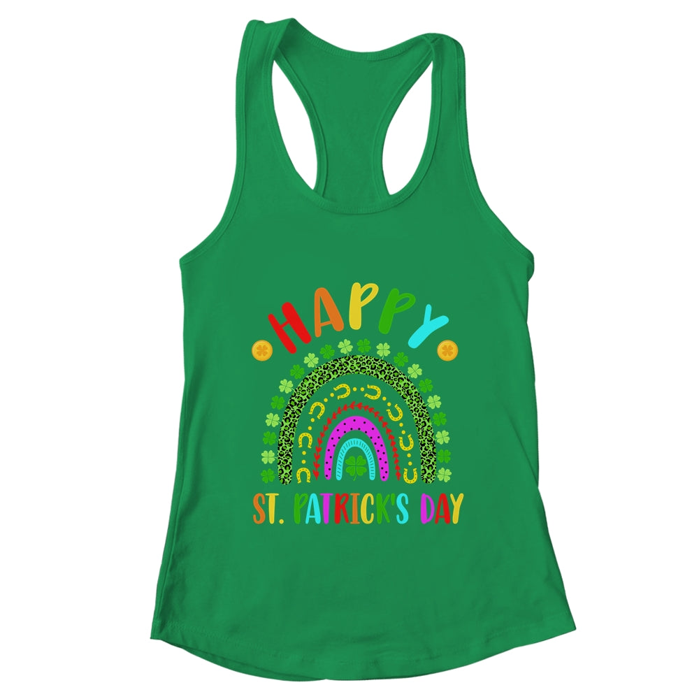 Happy St Saint Patrick's Day Rainbow Colorful Girls Kids Shirt & Tank Top | teecentury