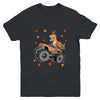 Happy Thanksgiving Dinosaur Turkey Riding Truck Kids Boys Youth Shirt | teecentury