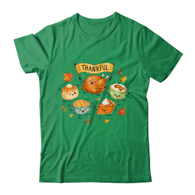 Happy Thanksgiving Doodles Cute Food Characters Funny Fall Shirt & Sweatshirt | teecentury