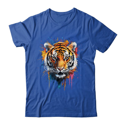 Happy Tiger Art Design For Women Men Tiger Face Cute Tiger Shirt & Hoodie | teecentury
