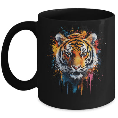 Happy Tiger Art Design For Women Men Tiger Face Cute Tiger Mug | teecentury