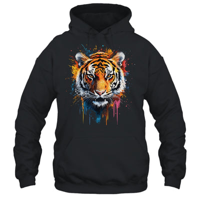 Happy Tiger Art Design For Women Men Tiger Face Cute Tiger Shirt & Hoodie | teecentury