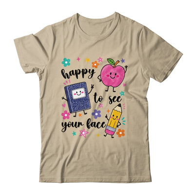 Happy To See Your Face Preschool Teacher Back To School Shirt & Hoodie | teecentury