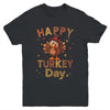 Happy Turkey Day 2023 Autumn Fall Thanksgiving Family Kids Youth Shirt | teecentury