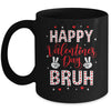 Happy Valentines Day Bruh Heart Love Valentine Boys Girls Mug | teecentury