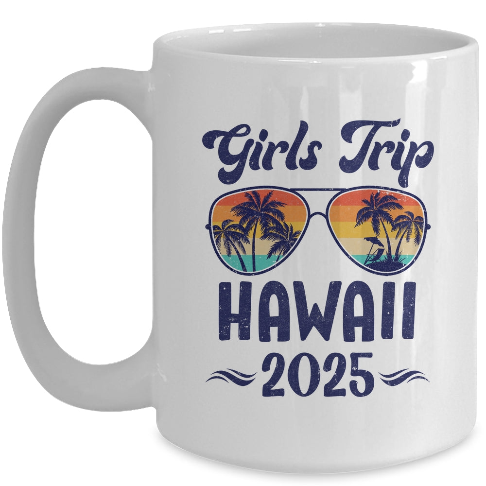 Hawaii Girls Trip Beach Vacation 2025 Matching Group Mug | teecentury