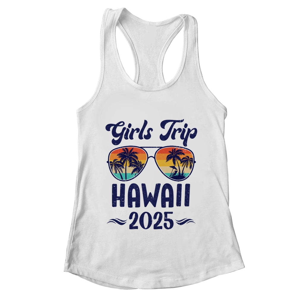 Hawaii Girls Trip Beach Vacation 2025 Matching Group Shirt & Tank Top | teecentury