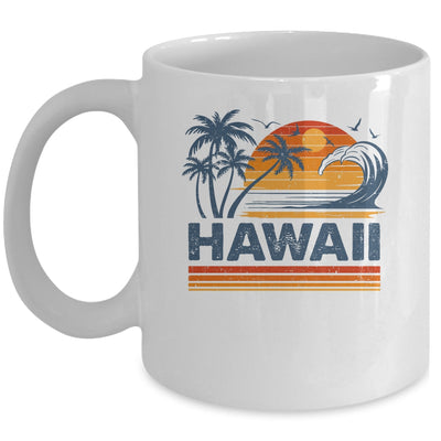 Hawaii Vacation Sunset Cute 70s Vintage Retro Beach Mug | teecentury