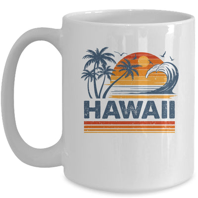 Hawaii Vacation Sunset Cute 70s Vintage Retro Beach Mug | teecentury