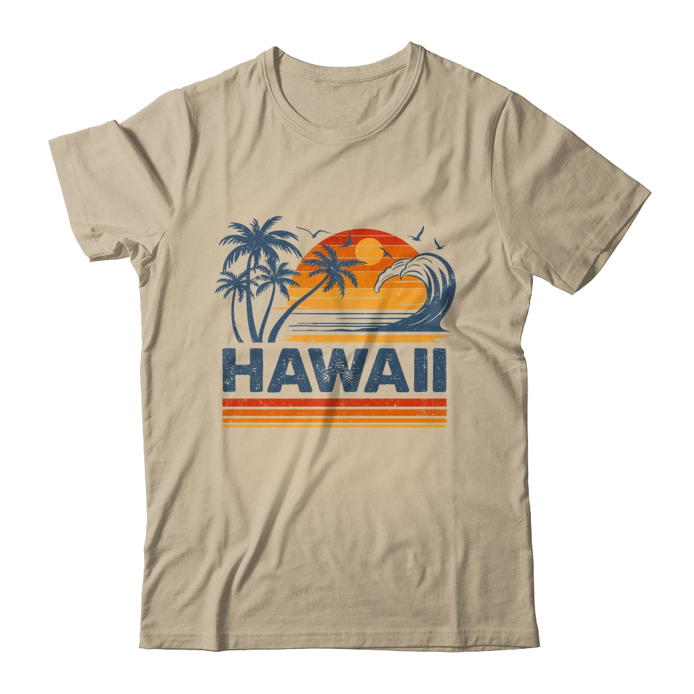 Hawaii Vacation Sunset Cute 70s Vintage Retro Beach Shirt & Tank Top | teecentury