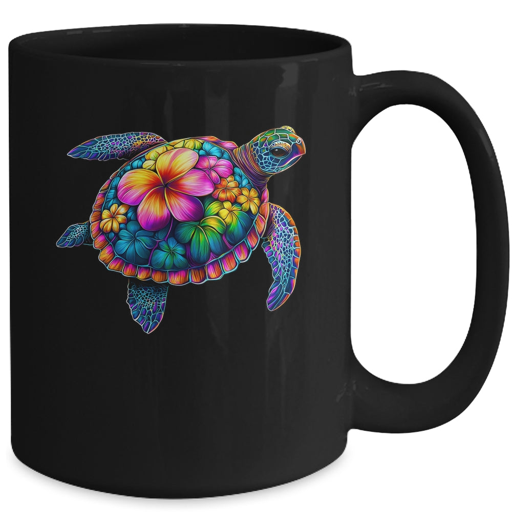 Hawaiian Sea Turtle Tie Dye Hawaii Colorful Beach Summer Mug | teecentury