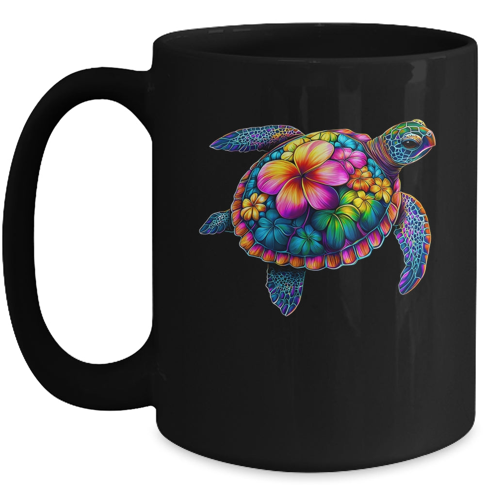 Hawaiian Sea Turtle Tie Dye Hawaii Colorful Beach Summer Mug | teecentury