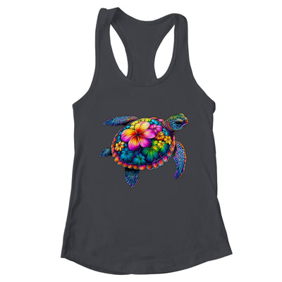 Hawaiian Sea Turtle Tie Dye Hawaii Colorful Beach Summer Shirt & Tank Top | teecentury