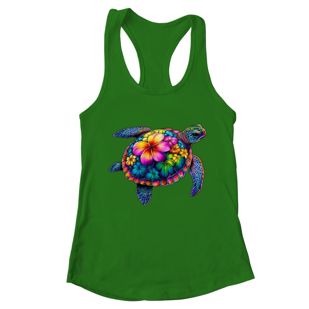 Hawaiian Sea Turtle Tie Dye Hawaii Colorful Beach Summer Shirt & Tank Top | teecentury