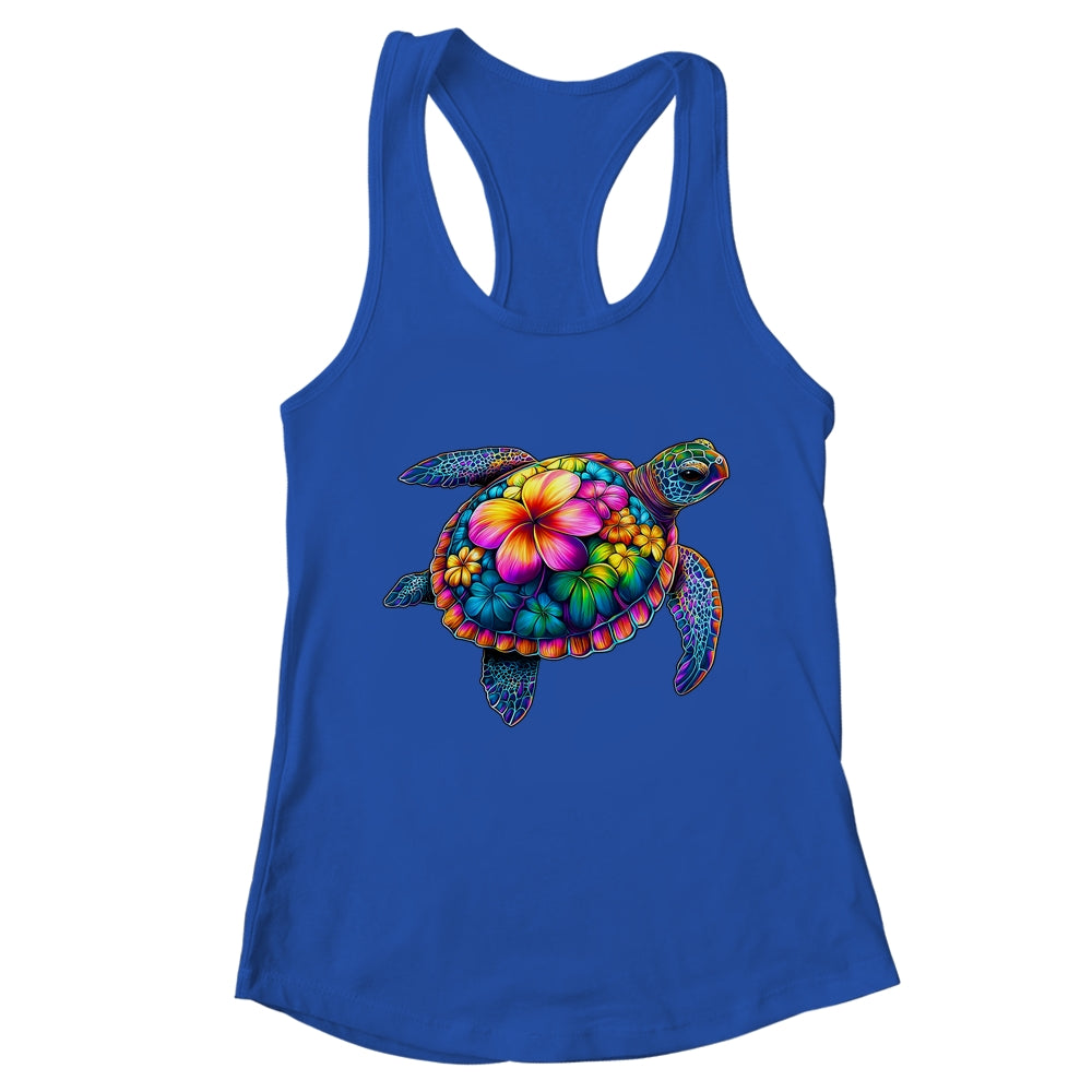 Hawaiian Sea Turtle Tie Dye Hawaii Colorful Beach Summer Shirt & Tank Top | teecentury