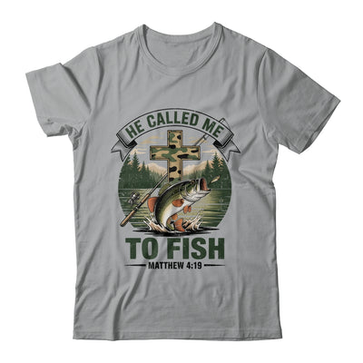 He Called Me To Fish Bass Fishing Camo Christian Funny Shirt & Hoodie | teecentury