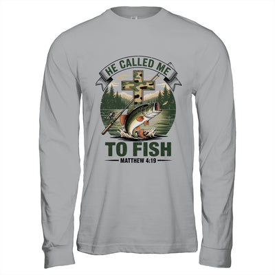He Called Me To Fish Bass Fishing Camo Christian Funny Shirt & Hoodie | teecentury