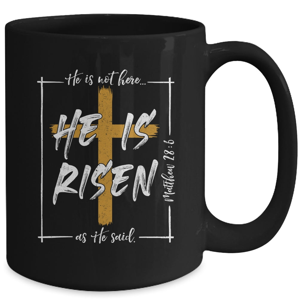 He Is Risen Easter Christian Cross Men Women Kids Mug | teecentury