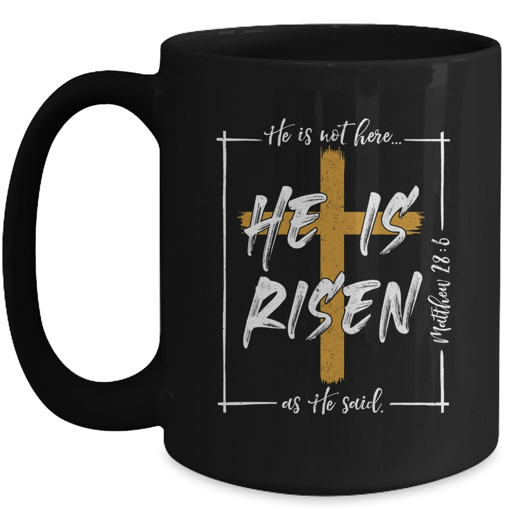 He Is Risen Easter Christian Cross Men Women Kids Mug | teecentury