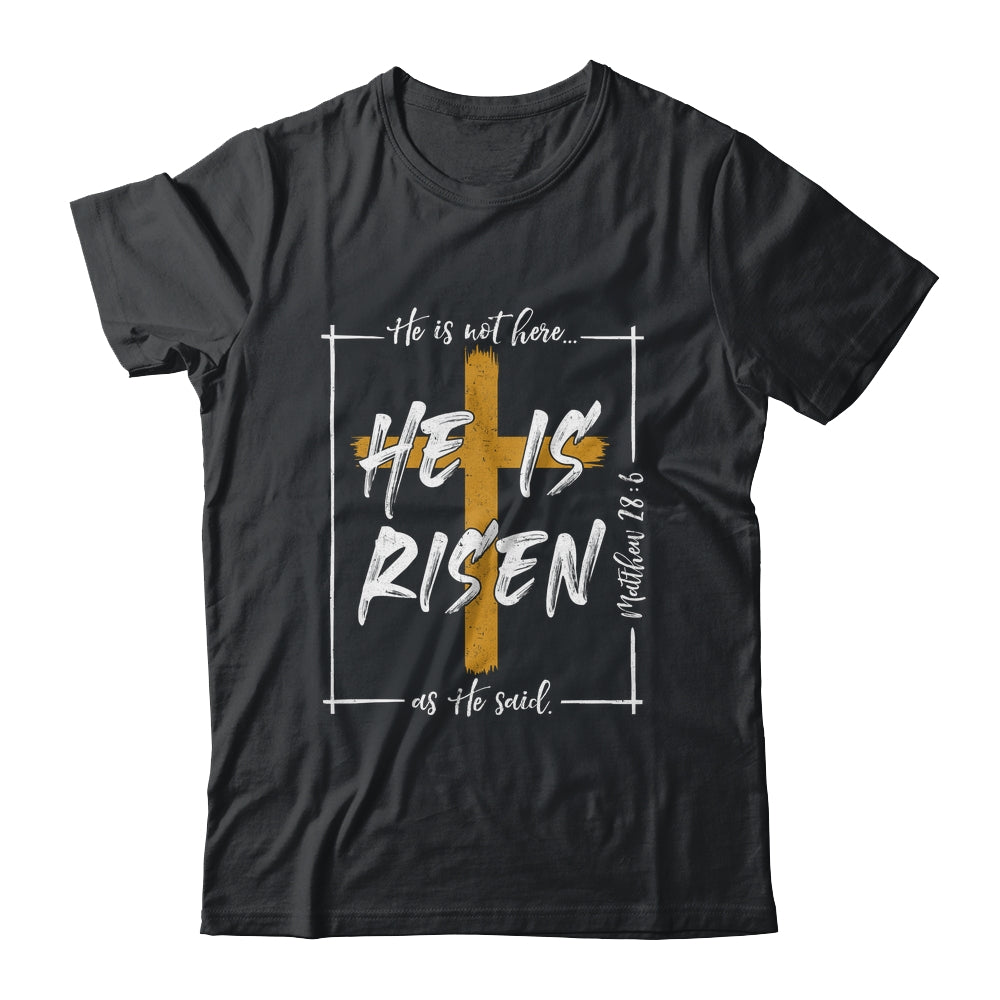 He Is Risen Easter Christian Cross Men Women Kids Shirt & Hoodie | teecentury